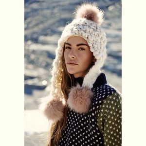 Free People Snow Castle Trapper Pom Hat